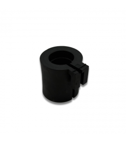 GROMMET W/STR RELIEF PP TPE BLK