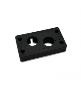 GROMMET W/STR RELIEF PP TPE BLK