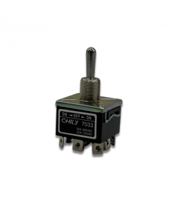 Chily Toggle Switch 7033 3PDT - On-Off-On Chily Toggle Switch 7033 3PDT - On-Off-On