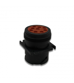 REC, 9P, BLK, E, FLANGE, J1939, TYPE 1